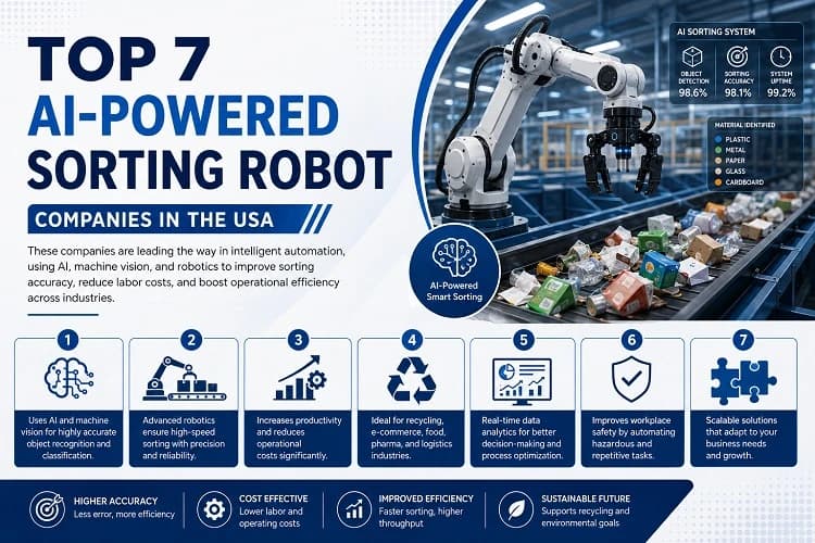 Top 7 AI-Powered Sorting Robot Companies in the USA
